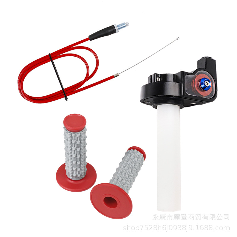 Off-Road Motorcycle Modification Accessories Universal Cqr Crf High-Speed Large Twist Oil Visible Throttle Handlebar Fuel Handlebar