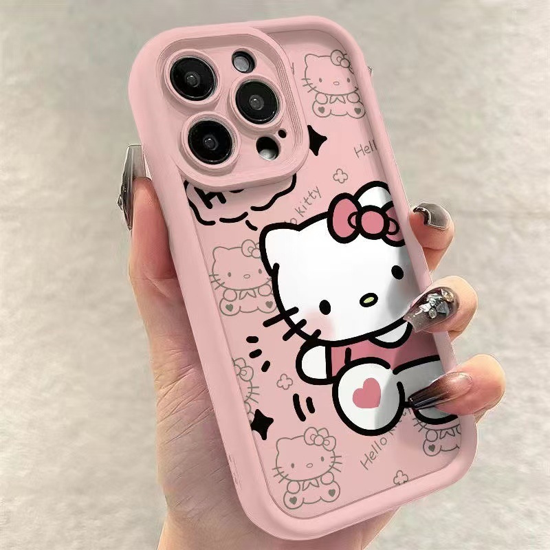 Love-Themed Kt Cat Phone Case Suitable for Apple 15 Pro Max, iPhone 16 Pro, Cartoon 14 Pro, Cute 17, Foreign Trade