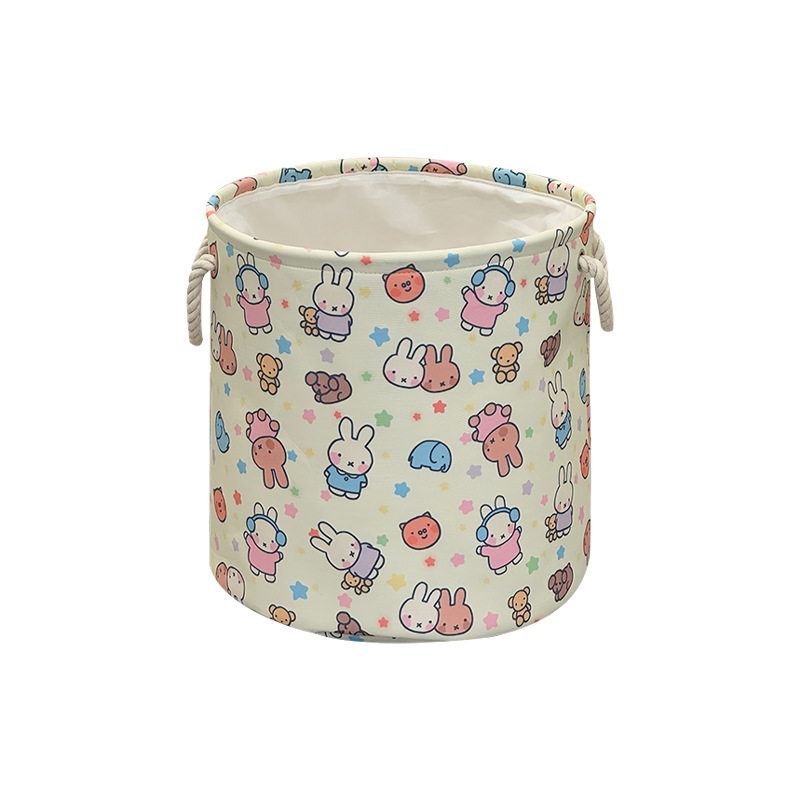 Cesta de ropa sucia de conejo lindo dormitorio ropa de niña almacena cesta de ropa sucia cesta de ropa doméstica gran capacidad baño plegable