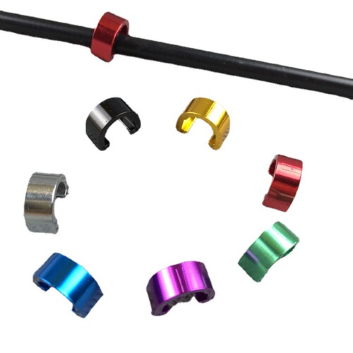 Mountain bike C-type clip, colored aluminum U-type overpass clip, bicycle wire pipe fixing clip, oil pipe holder