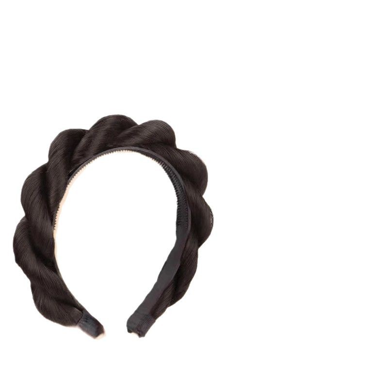 Perruca de cabello de la princesa de oro de la cabeza de las mujeres, la red de rojo aumenta la parte superior del cráneo trenzado, trenzado, perruca antigua