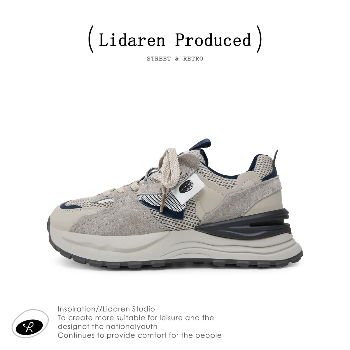 [Chaobunan] zapatos de base gruesa y alta para mujeres zapatos deportivos casuales retro primavera zapatos waffle gump estudiantes amor