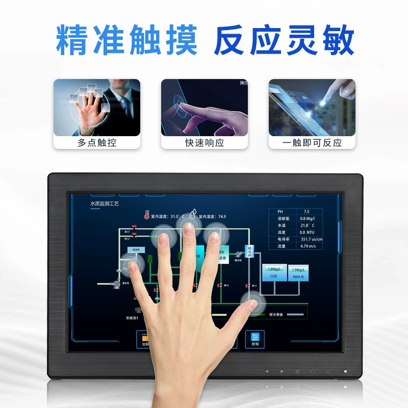 智显达 HD 11.6-дюймовый промышленный сенсорный монитор 1920*1080 IPS экран HDMI VGA USB
