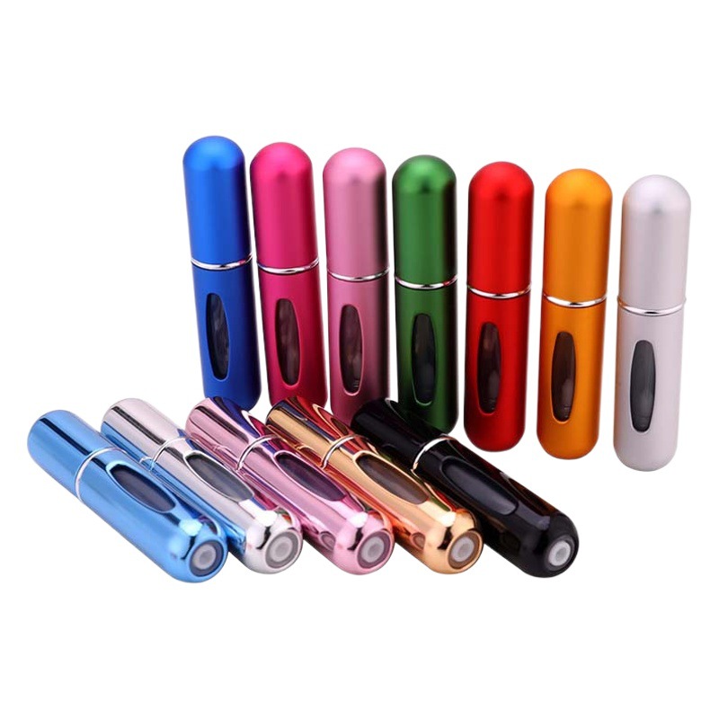 En stock 5ml botella de perfume de llenado inferior autocebante sub-botella de spray portátil botella de perfume botella de spray cosmético