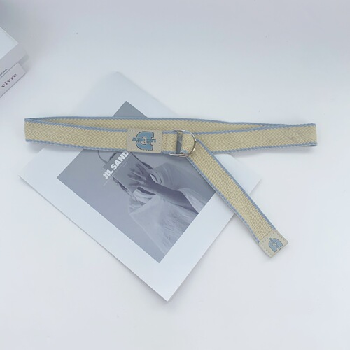 Korean canvas strap student belt for women, rainbow striped, Instagram-style personalized belt for men, simple and versatile denim belt