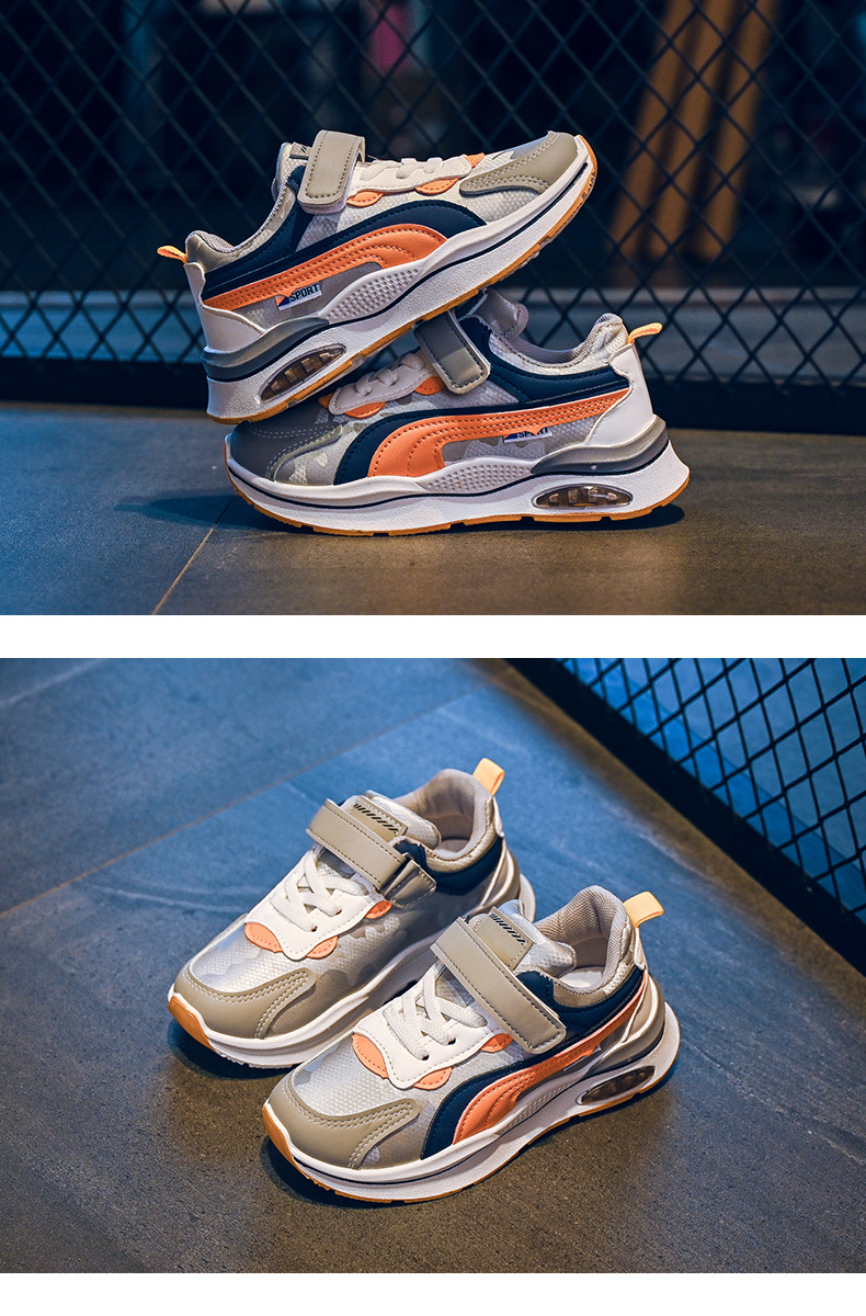 Boys' sports youth sneakers, spring 2023 new children's mesh soft soled boys' Forrest Gump shoes, running_voghion.com