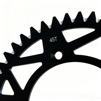 Zzht Off-Road Motorcycle 45t Aluminum Alloy Chainring Sprocket Cnc45 Sprocket Black