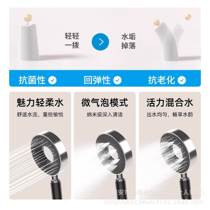 超大瀑布出水淋浴屏花洒套装家用浴室增压挂墙黑色大淋浴花洒套装|undefined