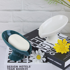 Nordic New Modern Simple Creative Ceramic Leaf Soap Dish Bathroom Toilet Soap Holder