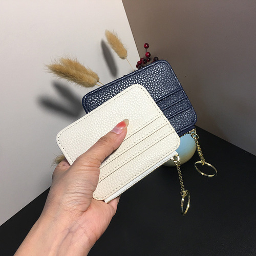 Thin ultra-light card holder large capacity card slots small card case multi-card slot for women exquisite delicate leather PU card case wholesale