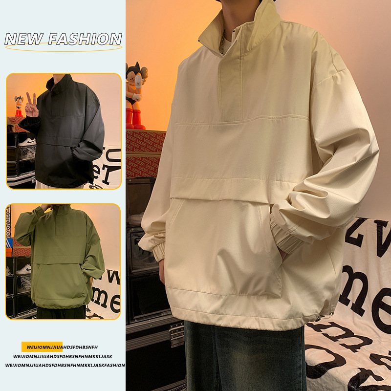 Demi-season autumn brand trend jacket with zipper