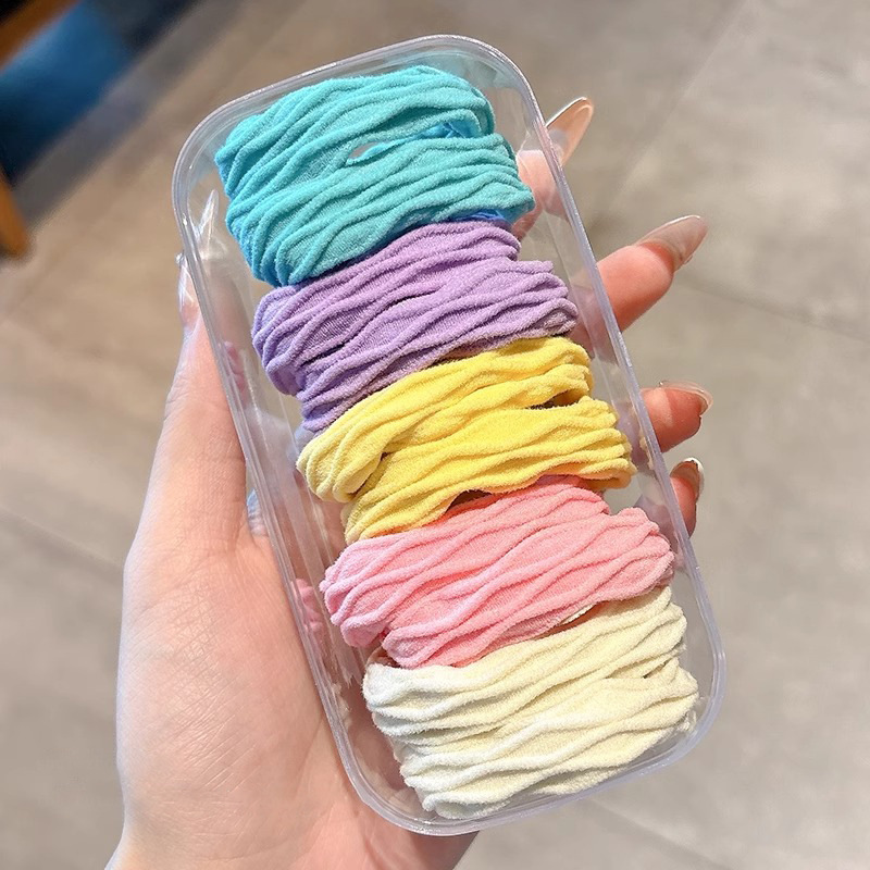 Cauda de caballo no colapsar anillo de cabello para mujeres de alta altura elástico anillo de cabello de correa duradero para adultos grueso y grueso cabeza de cabello