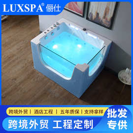 外贸亚克力小尺寸浴缸母婴店婴儿泡澡桶宝宝浴盆宠物缸儿童深泡缸