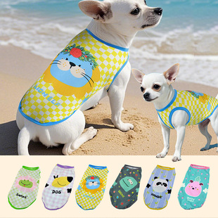Cross-Border Pet Clothing Factory Ready-Made Spring and Summer New Hot-Selling Cute Breathable Thin Dog and Cat Vest Clothes