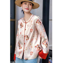103  新中式国风珠片绣醋酸外套，S M L XL，南油特价，不退不换
