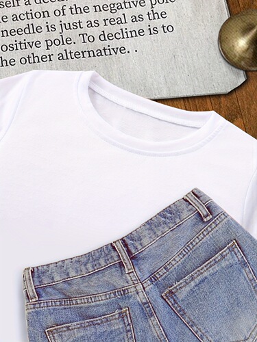 Cross-border foreign trade INS girl big kid pink bow print pattern girl summer short-sleeve T-shirt suitable for 5-14 years old