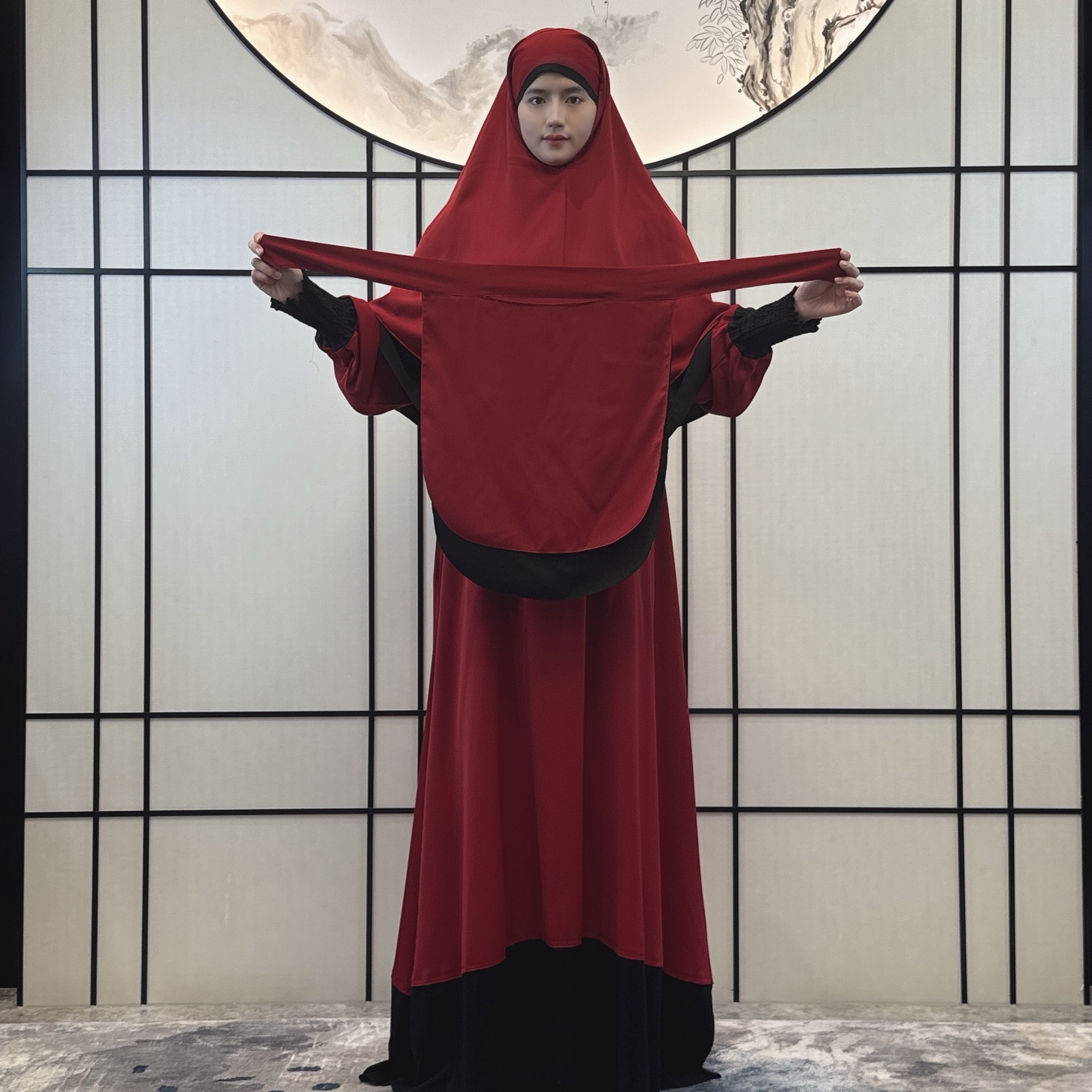 Women's Clothing new women's dress robe women's robe female Middle Eastern robe three piece dress_voghion.com