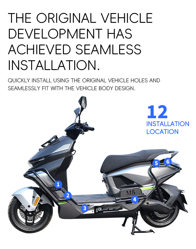 Suitable for No.9 M5 crash guards, front and rear bumpers, 100/125/200 electric vehicle rear racks, and footrest modification parts