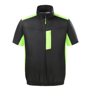 New Summer Short-sleeved Clothes with Fan Cooling Work Clothes Short-sleeved Men's Air Conditioning Clothes Site Refrigeration