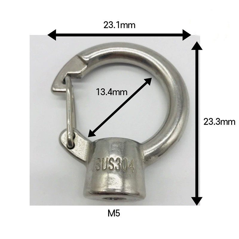 Прямые поставки с завода: кольцо с открытым отверстием из нержавеющей стали 304, морская гайка с открытым отверстием, американский стандарт, нержавеющая сталь.