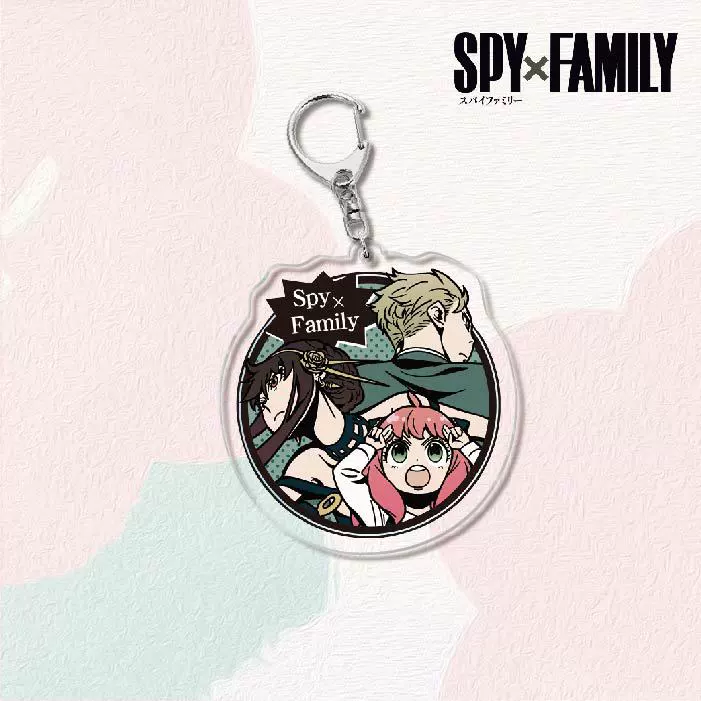 Акриловый брелок для ключей (SPY×FAMILY) — двусторонняя миниатюрная подвеска, полупрозрачная двусторонняя печать