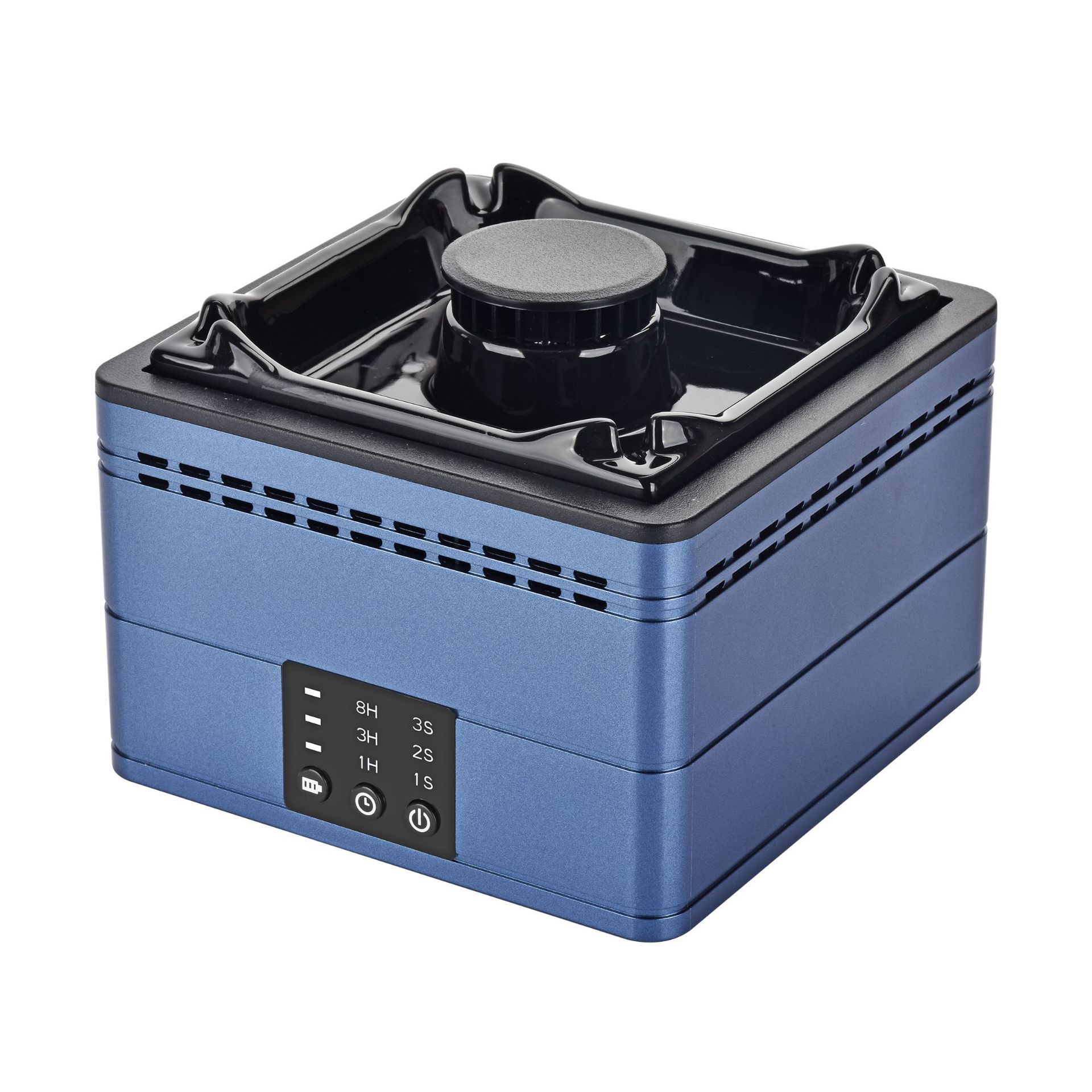 Cuadrado sin tapa elegante azul