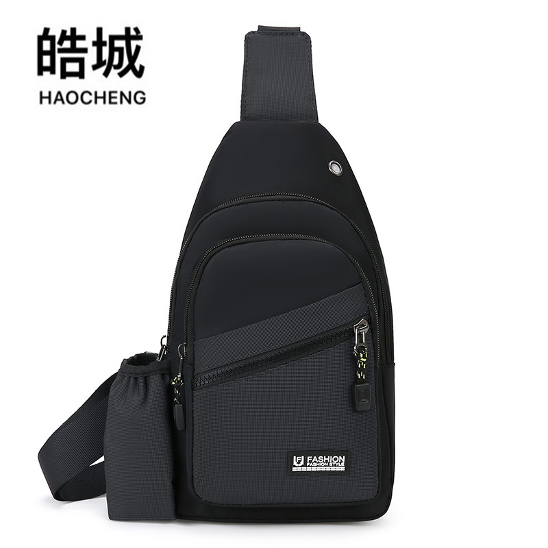 Bolso de pecho de hombre de color de contraste de moda al por mayor transfronterizo 2024