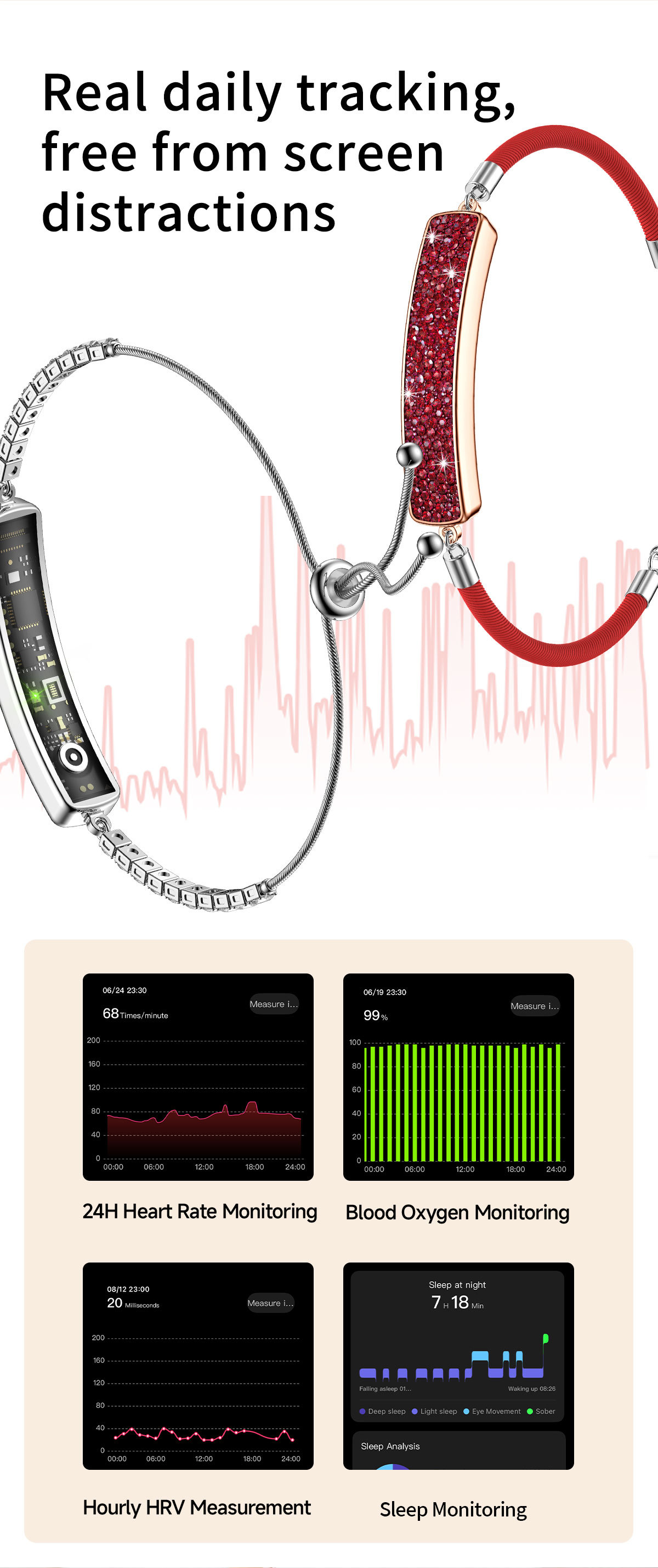 Smartwatch Mit Herzfrequenz- Und Blutsauerstoffmessung Schlafanalyse_voghion.com