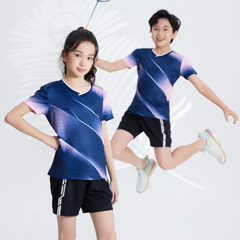 Badminton Uniforms, Sports Suits, Training Clothes, Quick-Drying Clothes, Men's and Women's Team Uniforms, Printed Kidsren's Table Tennis Uniforms, Volleyball Uniforms