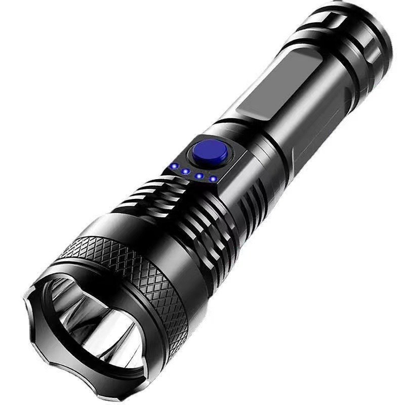 Lintera de luz alta luz Lintera de enfoque fijo LED al aire libre USB carga doméstica portátil 18650 pequeña linterna