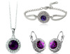 Jewelry, crystal earings, earrings, set, European style, suitable for import, 3 piece set