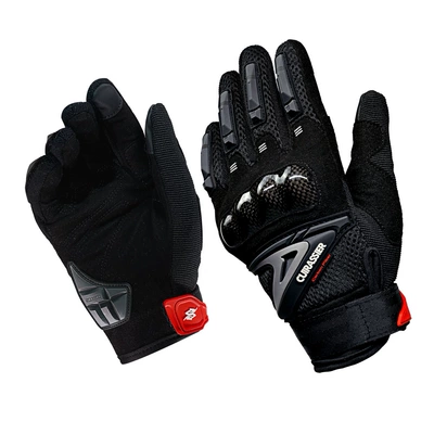 Cross-border Yixiang CUIRASSIER Motorcycle Safety Products Carbon Fiber Knight Motorcycle Street Car Protective Gloves (Motorcycle Safety Supplies) - black-m-code