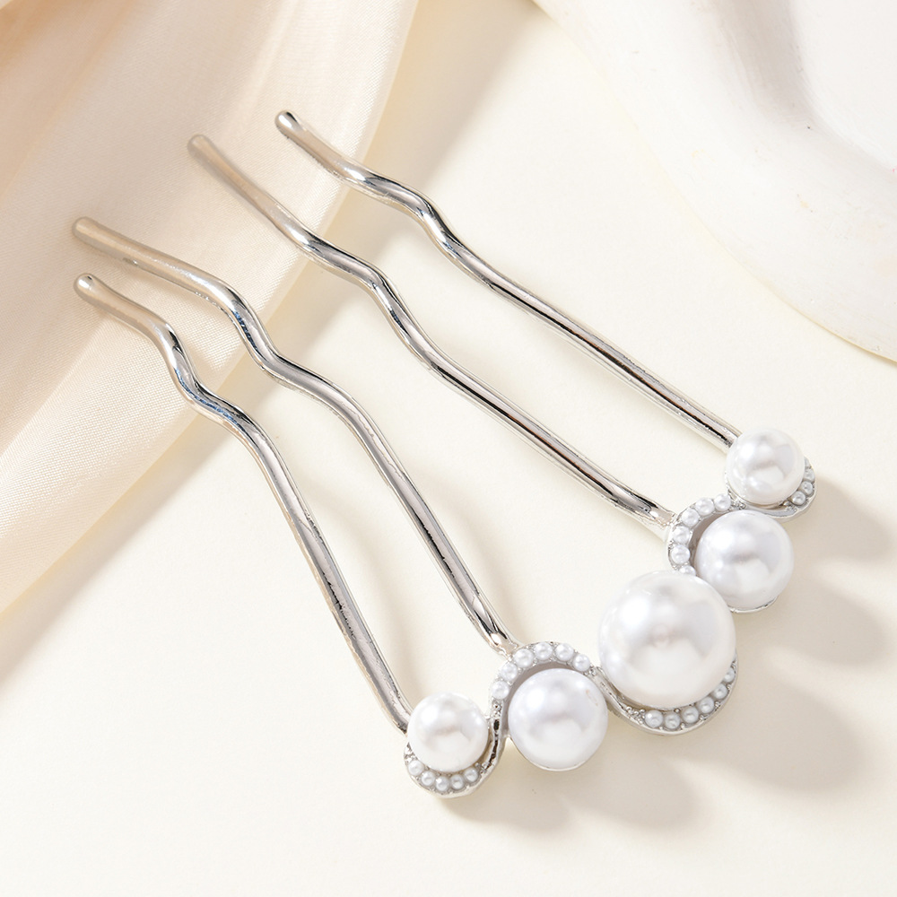 Cabeza de bola en forma de U horquilla fija para cabello perezoso