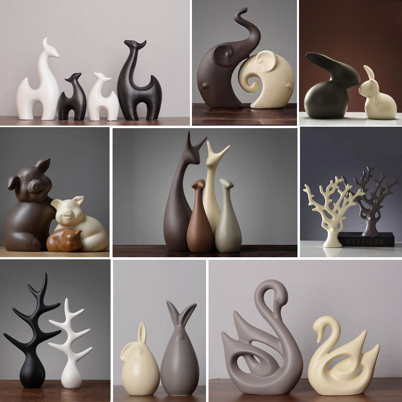 Nordic ceramic crafts wholesale wine cabinet TV cabinet home living room decoration creative housewarming gift