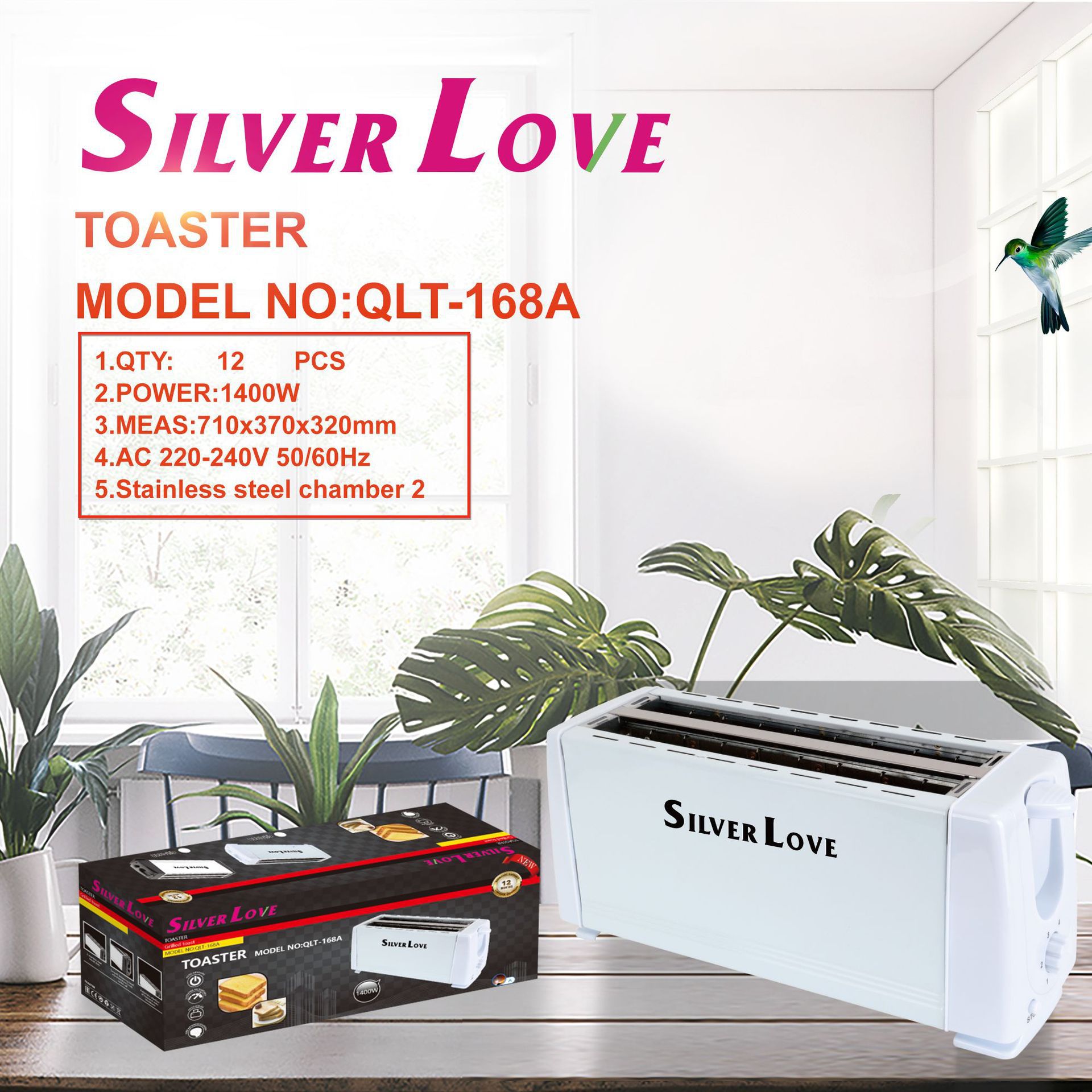 Cross-Border Toaster Household Double-Layer Bread Machine Breakfast Machine Toaster Multi-Function Sandwich Machine Mini