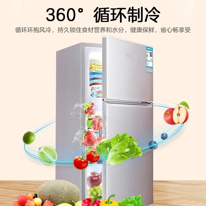 冰箱家用双门一级节能出租房省电无霜冷藏冷冻迷你|undefined