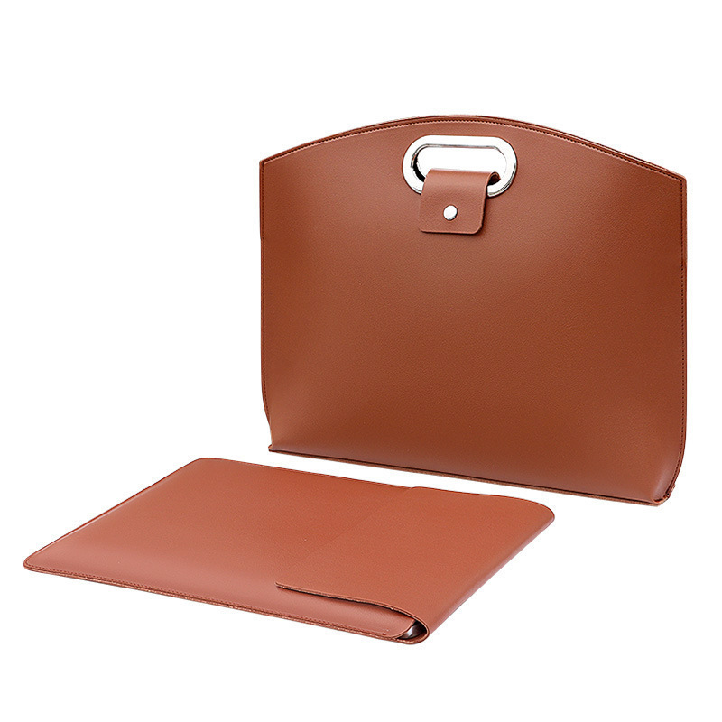 スポット売れ筋ラップトップバッグ PU トレンドトートバッグシンプルで多用途のビジネスライト高級ブリーフケース防水収納|undefined