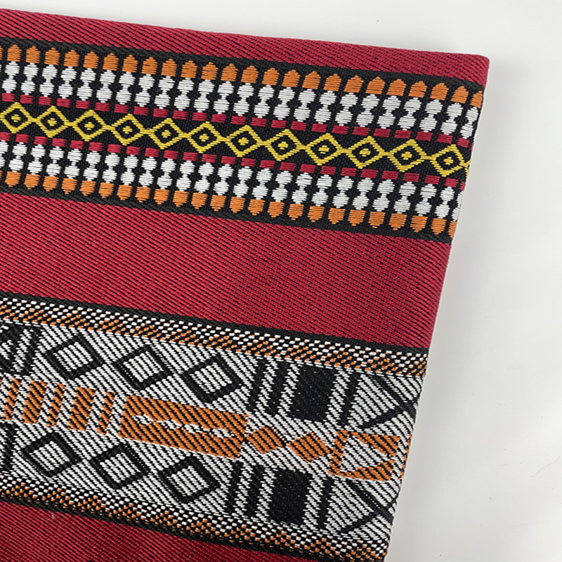 现货 色织条纹装饰面料 蒙古包民族风帐篷装饰布加厚耐磨沙发抱枕