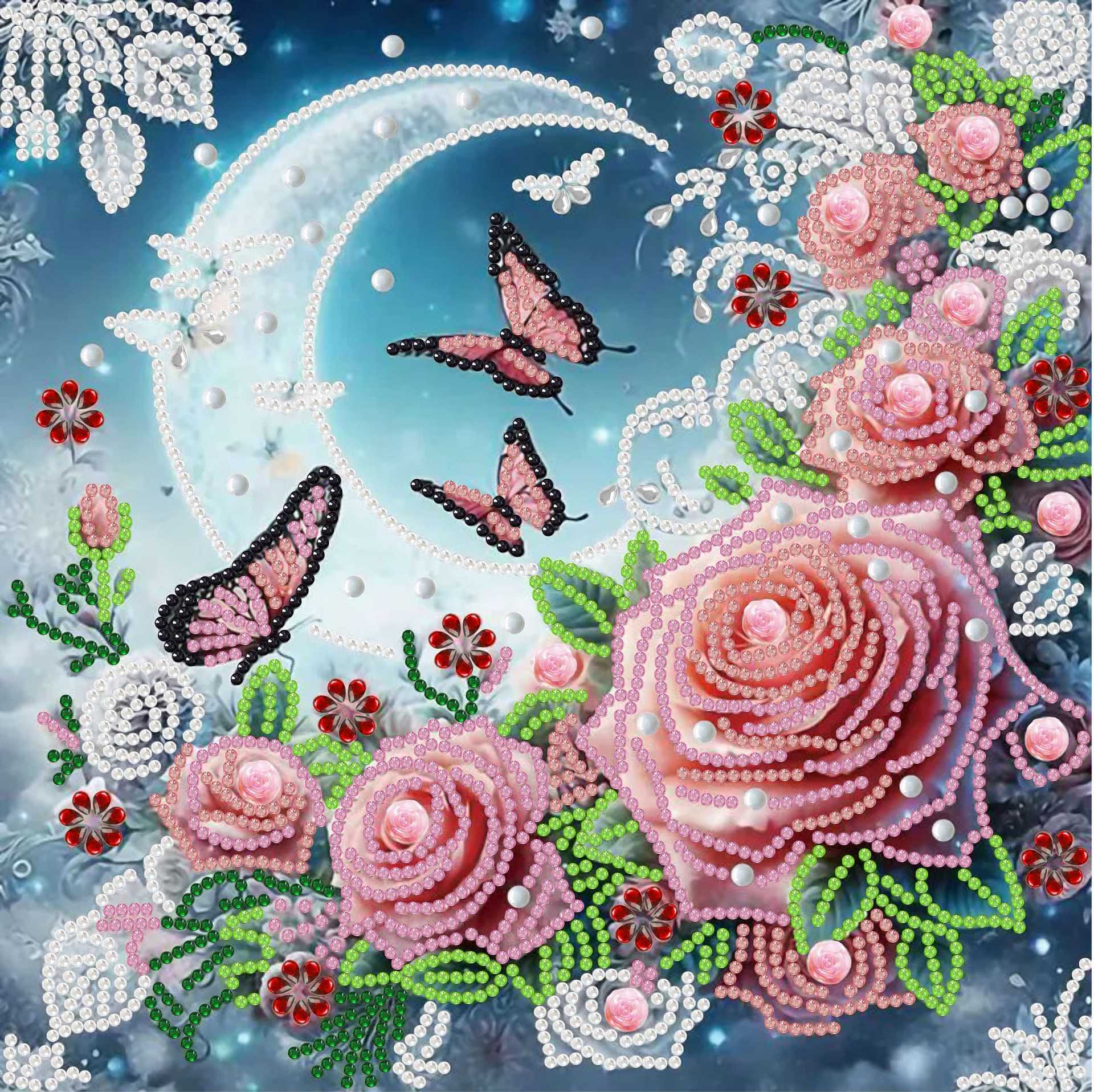 Pintura de Diamantes 5D con Forma Irregular de Princesa de Fantasía, Pintura de Diamantes DIY, Pintura de Diamantes con Puntos de Cristal, 30×30