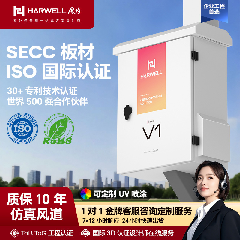 厚为HARWELL室外防水配电箱监控设备箱户外互联网控制箱防水防尘