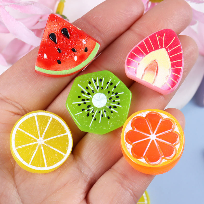 Simulated Fruit Kiwi, Watermelon, Strawberry Slices, DIY Cream Glue Hair Accessories, Keychains, Shoe Flowers, Resin Ornaments Simulated Fruit Kiwi, Watermelon, Strawberry Slices, DIY Cream Glue Hair Accessories, Keychains, Shoe Flowers, Resin Ornaments