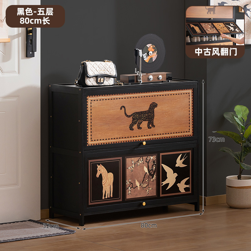 简易鞋架子家用门口多层带门防尘入门鞋架鞋柜高款立式一体收纳架|undefined