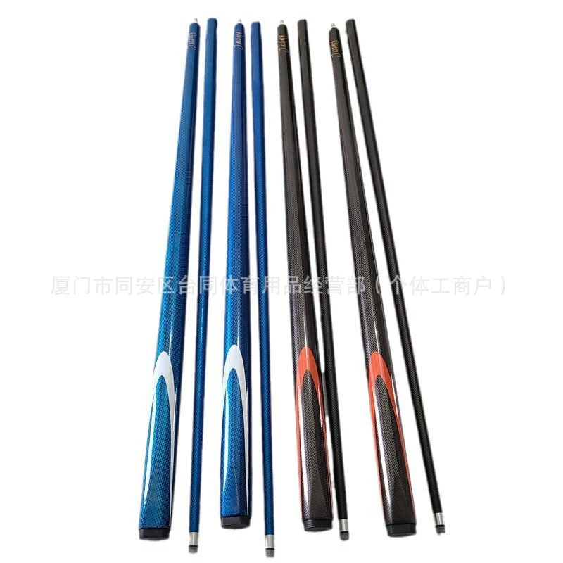 Бильярдный кий черно-синий, 1/2, для снукера, с малым наконечником 10 мм, для пула, 1/2, американский, для игры в восьмерку, прочный, короткий стиль