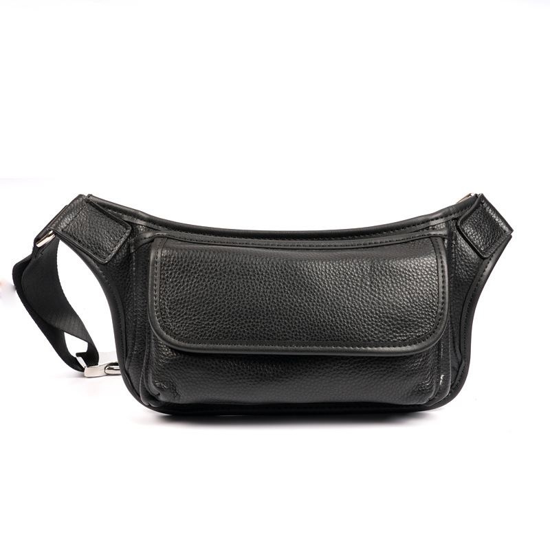 페블 소가죽 블랙