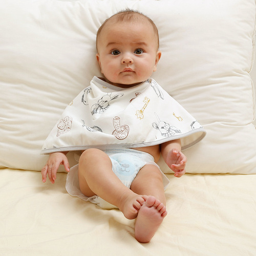 Newborn baby partition towel saliva towel anti-spill milk Australian cotton gauze spit milk shoulder pad newborn baby waterproof large bib
