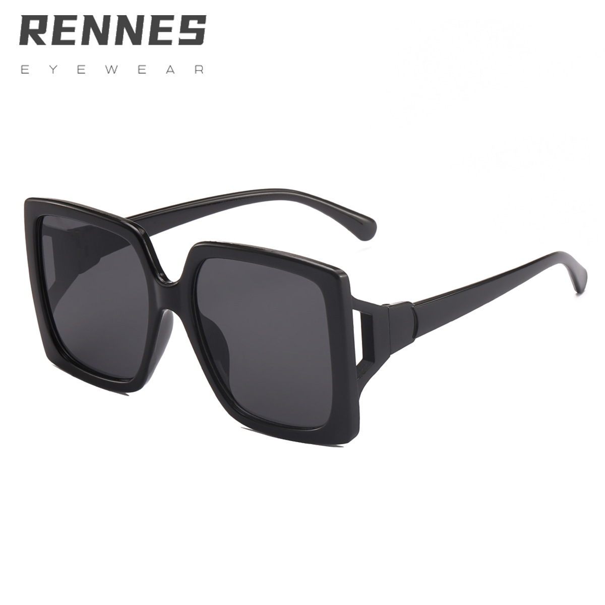 2022 nueva moda europea y americana gafas de sol cuadradas color de jalea gafas de sol huecas ins gafas de sol de moda transfronterizas
