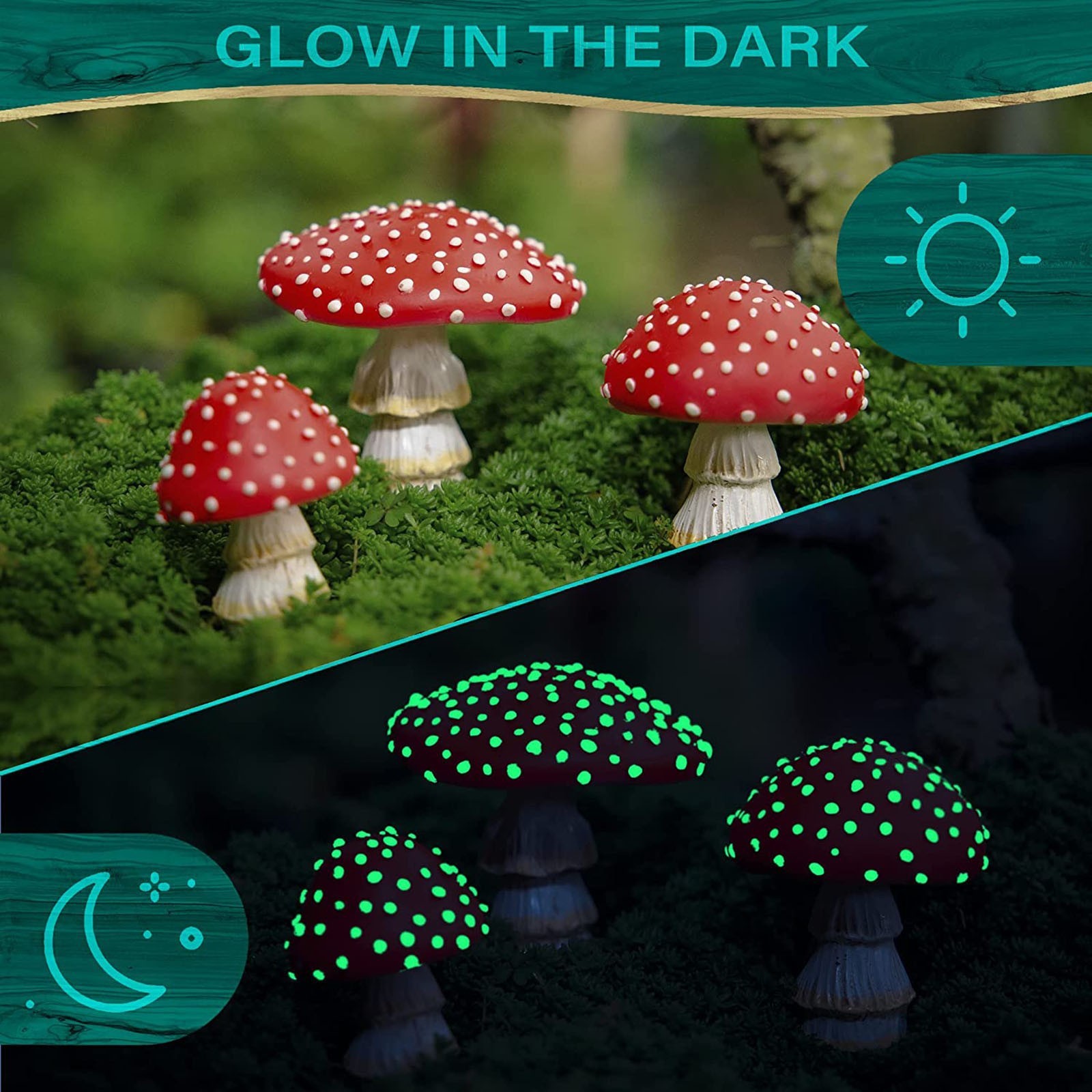 Casual Mushroom Synthetic Resin Daily Decoration display picture 4