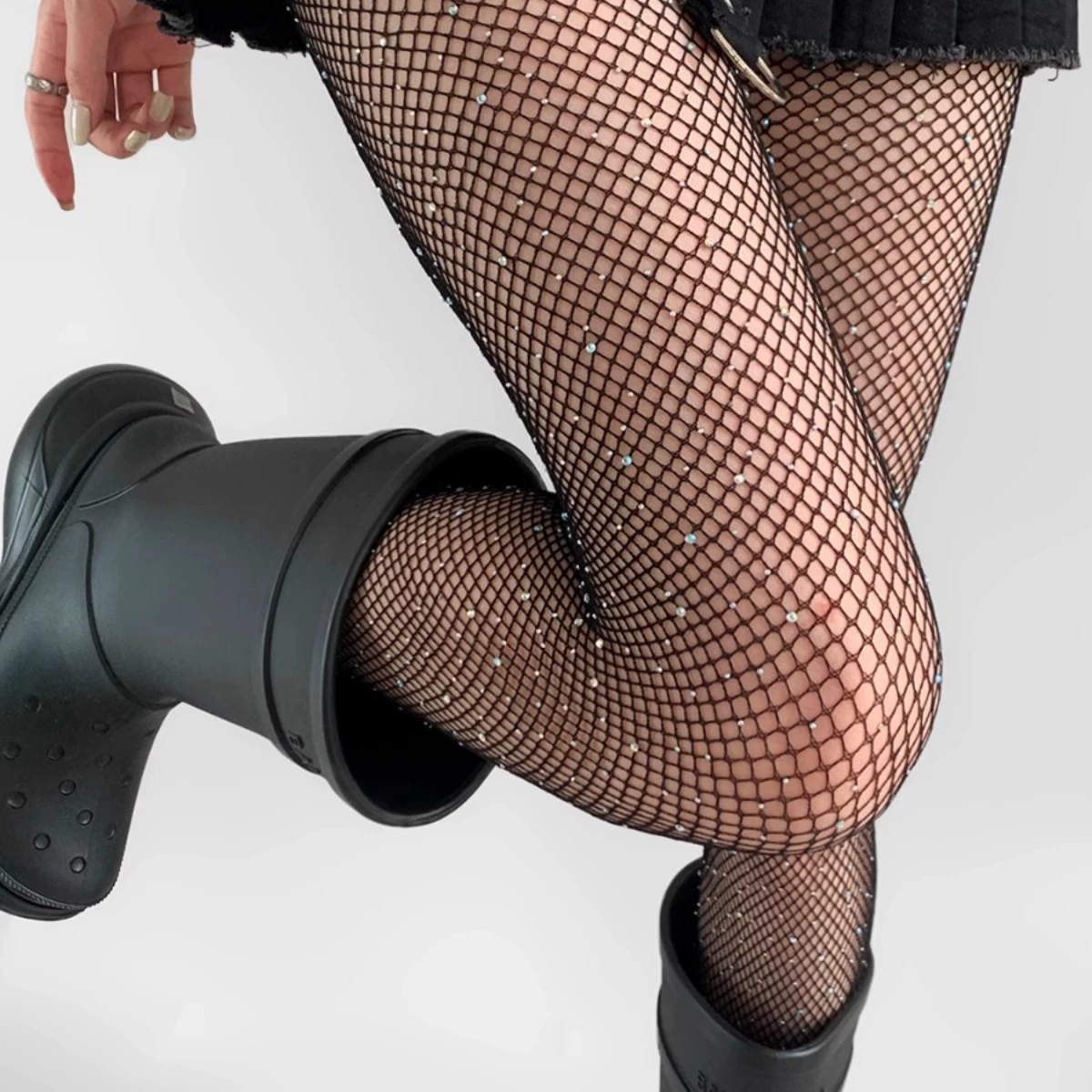 Autumn black tights, brand thin sexy fishing net, internet celebrity, JK style (Japanese school style)