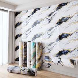跨境仿瓷砖墙贴仿铝塑板自粘大理石贴纸墙面壁纸电视背景墙纸遮丑