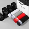 Men's, black, red, white, gradient